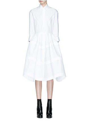 Main View - Click To Enlarge - ALAÏA - Panelled shirt dress