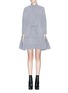 Main View - Click To Enlarge - ALAÏA - Embroidered drawstring flared shirt dress