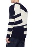 Back View - Click To Enlarge - SACAI - Mix knit patchwork sweater