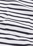  - SACAI - Zip outseam stripe knit T-shirt