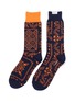 Main View - Click To Enlarge - SACAI - x Reyn Spooner floral jacquard socks
