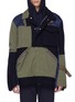 Main View - Click To Enlarge - SACAI - Chest pocket patchwork jacket