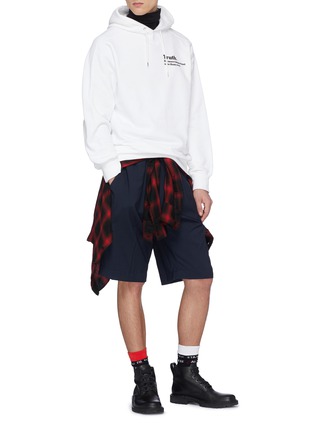 Figure View - Click To Enlarge - SACAI - x The New York Times 'Truth' slogan print hoodie