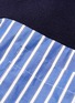  - SACAI - Stripe shirt panel hoodie