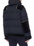 Back View - Click To Enlarge - SACAI - Zip velvet panel hooded down puffer jacket