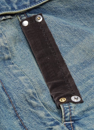  - SACAI - Belted contrast pocket jeans