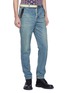 Front View - Click To Enlarge - SACAI - Belted contrast pocket jeans