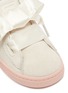 Detail View - Click To Enlarge - PUMA - 'Suede Heart Jewel' ribbon lace-up toddler sneakers
