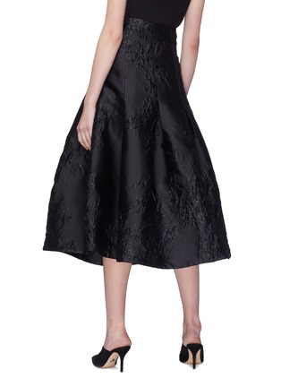 Back View - Click To Enlarge - CO - Floral jacquard pleated skirt