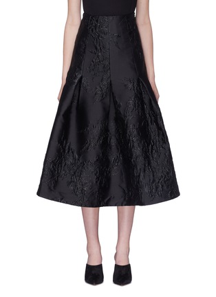 Main View - Click To Enlarge - CO - Floral jacquard pleated skirt