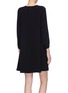 Back View - Click To Enlarge - CO - Peasant sleeve pleated crepe dress