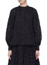 Main View - Click To Enlarge - CO - Blouson sleeve clipped jacquard top