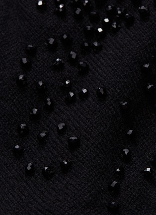  - CO - Strass puff sleeve wool-cashmere knit top