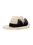 Figure View - Click To Enlarge - EUGENIA KIM - 'Dita' sinamay bow hemp straw fedora hat
