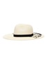 Figure View - Click To Enlarge - EUGENIA KIM - 'Emmanuelle' slogan embroidered straw sun hat