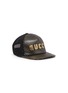 Main View - Click To Enlarge - GUCCI - 'Guccy' logo print leather baseball cap