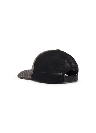 Figure View - Click To Enlarge - GUCCI - 'Guccy' logo print leather baseball cap