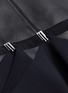 - DION LEE - 'Hook' ruffle drape leather mini skirt