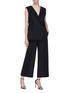 Figure View - Click To Enlarge - DION LEE - Asymmetric panelled sleeveless jumpsuit