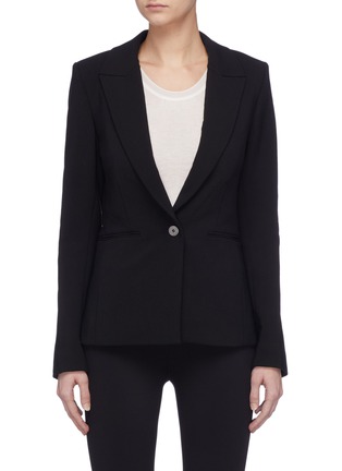 Main View - Click To Enlarge - DION LEE - 'Filter' cutout braid back blazer