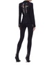 Figure View - Click To Enlarge - DION LEE - 'Filter' cutout braid back blazer