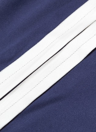  - DION LEE - Stripe outseam silk satin wrap pants