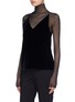 Front View - Click To Enlarge - DION LEE - Rib knit turtleneck top