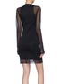 Back View - Click To Enlarge - DION LEE - Rib knit overlay tank dress