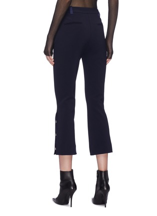 Back View - Click To Enlarge - DION LEE - 'Hook' cropped flared pants