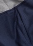  - CÉDRIC CHARLIER - Contrast waist virgin wool herringbone culottes
