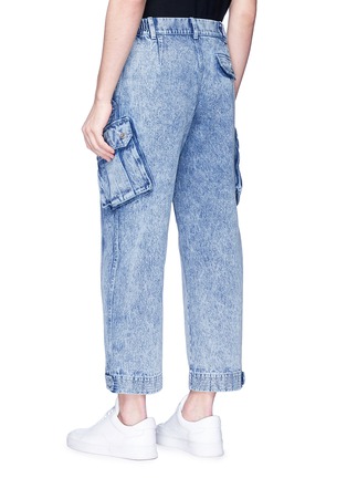 Back View - Click To Enlarge - FENG CHEN WANG - Denim cargo pants
