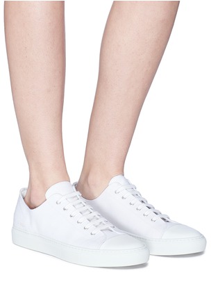 Figure View - Click To Enlarge - COMMON PROJECTS - 'Tournament' canvas sneakers
