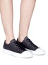 Figure View - Click To Enlarge - COMMON PROJECTS - 'Tournament' canvas sneakers