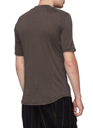 Back View - Click To Enlarge - DEVOA - Cotton-cashmere T-shirt