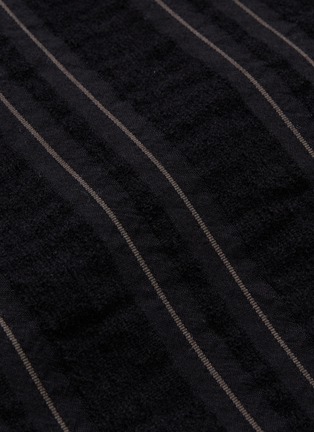  - DEVOA - Stripe pleated virgin wool blend pants
