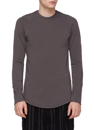 Main View - Click To Enlarge - DEVOA - Slim fit panelled sweatshirt