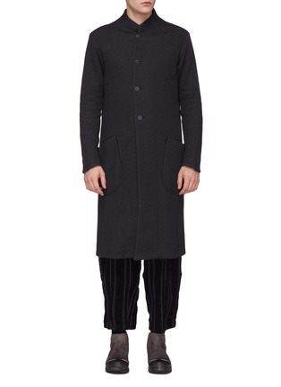 Main View - Click To Enlarge - DEVOA - Stand collar jersey coat