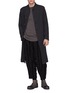 Figure View - Click To Enlarge - DEVOA - Stand collar jersey coat