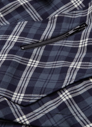  - THE WORLD IS YOUR OYSTER - Tartan plaid wool twill coat