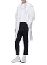 Figure View - Click To Enlarge - THE WORLD IS YOUR OYSTER - Reverse seam twill pants