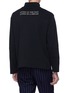 Back View - Click To Enlarge - THE WORLD IS YOUR OYSTER - Slogan print mock neck long sleeve T-shirt