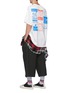 Figure View - Click To Enlarge - 72951 - Mixed logo print oversized T-shirt