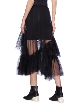 Back View - Click To Enlarge - ENFÖLD - Tiered ruffle tulle skirt