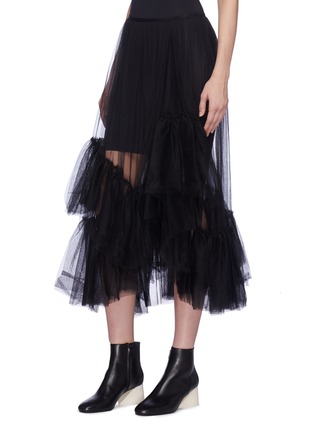 Front View - Click To Enlarge - ENFÖLD - Tiered ruffle tulle skirt