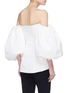 Back View - Click To Enlarge - ELLERY - 'Countless' balloon sleeve corset top