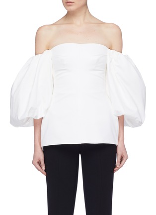 Main View - Click To Enlarge - ELLERY - 'Countless' balloon sleeve corset top
