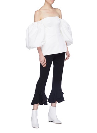 Figure View - Click To Enlarge - ELLERY - 'Countless' balloon sleeve corset top