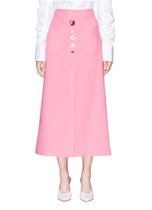 Main View - Click To Enlarge - ELLERY - 'Aggie' mixed button skirt