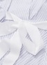  - ELLERY - 'Deco' bell sleeve ribbon bow stripe peplum top