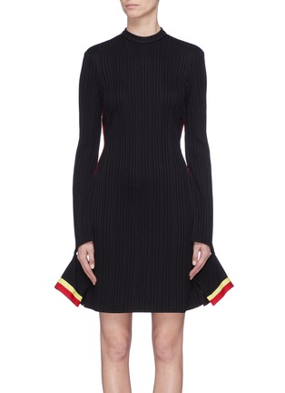 Main View - Click To Enlarge - ELLERY - 'Dada' split sleeve stripe outseam knit dress